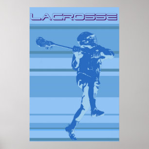 lacrosse gestreept Poster