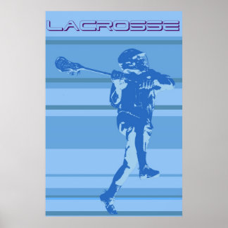 lacrosse gestreept Poster