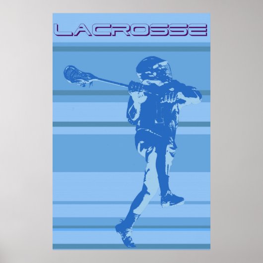 lacrosse gestreept Poster (Voorkant)