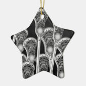 Lacrosse Gift Team Sinaasappel Keramisch Ornament (Links)