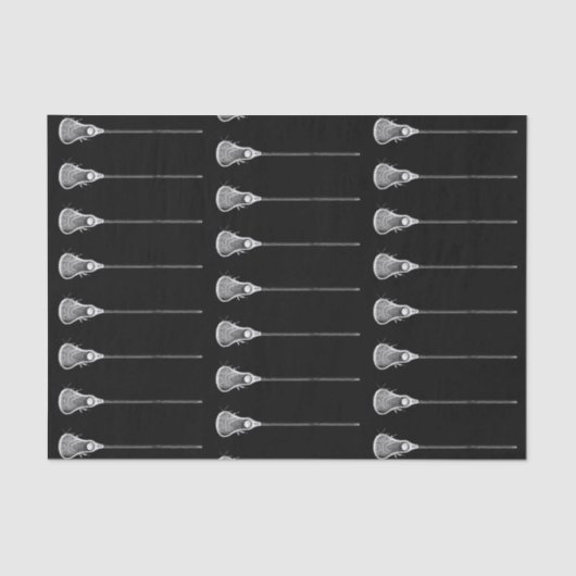 Lacrosse Gift Zwart Tissuepapier (Voorkant)