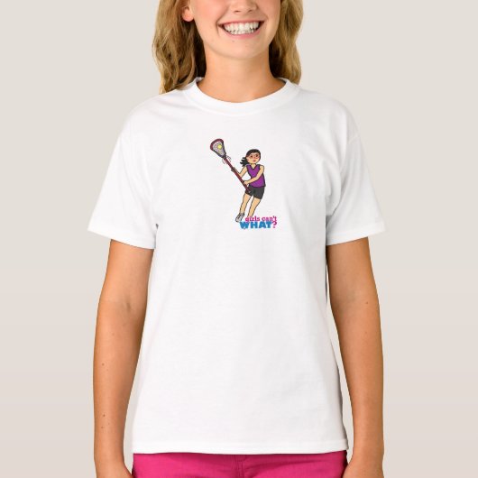 Lacrosse Girl - Medium T-shirt (Voorkant)