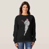 Lacrosse Girl Player Coach Graphic Trui (Voorkant volledig)