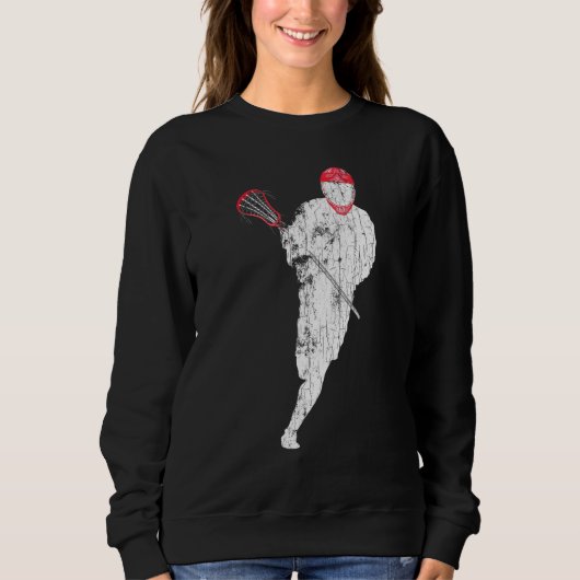 Lacrosse Girl Player Coach Graphic Trui (Voorkant)