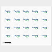 Lacrosse Girl Ronde Sticker (Vel)
