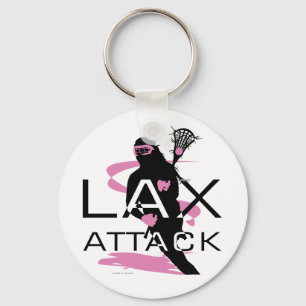 Lacrosse Girls LAX Attack Pink Sleutelhanger