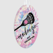 Lacrosse Girls Photo Tie Dye Ornament (voorkant)