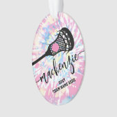 Lacrosse Girls Photo Tie Dye Ornament (voorkant)