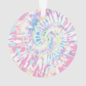 Lacrosse Girls Pink Tie Dye Holiday Ornament (achterkant)