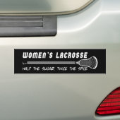 Lacrosse Girls WomensLacrosseSS Bumpersticker (Op auto)
