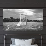 Lacrosse Goal Black White Outdoor Scenic Photo Canvas Afdruk<br><div class="desc">Get in the game with our Lacrosse Goal Black and White Outdoor Scenic Photo Canvas Print. Capture the energy of your favorite game when you hang this piece in your bedroom. Let the moody field and detailed goal inspire a sense of athleticism and determination.</div>