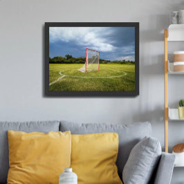 Lacrosse Goal Vibrant Outdoor Schilderachtig foto Poster