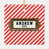 Lacrosse Goalie 2022 Collectible Keramisch Ornament (Achterkant)