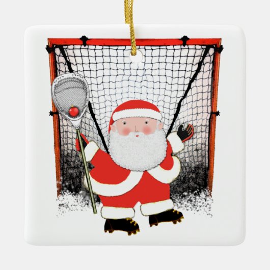 Lacrosse Goalie 2022 Collectible Keramisch Ornament (Voorkant)