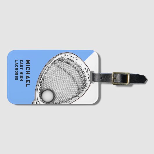 Lacrosse Goalie Bagagelabel (Voorkant (horizontaal))