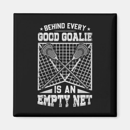 Lacrosse Goalie Behind Good Goalie Magneet (Voorkant)