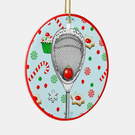 Lacrosse Goalie Collectible 2025 Keramisch Ornament (Rechts)