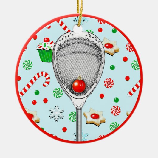 Lacrosse Goalie Collectible 2025 Keramisch Ornament (Voorkant)