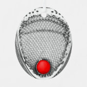 Lacrosse Goalie Collectible Metalen Ornament (Voorkant)