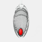 Lacrosse Goalie Collectible Metalen Ornament (Voorkant links)