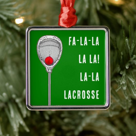 Lacrosse Goalie Collectible Metalen Ornament (Boom)