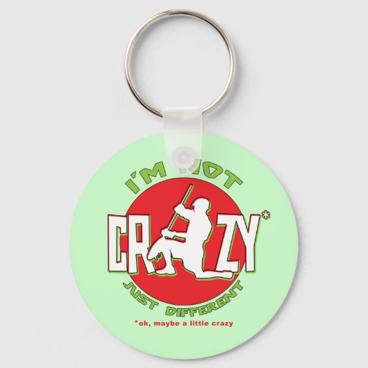 Lacrosse Goalie Design Keyring Sleutelhanger (Voorkant)
