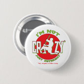 Lacrosse Goalie Design Pin Ronde Button 5,7 Cm (Voorkant /achterkant)