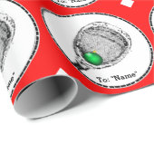 Lacrosse Goalie Gift Cadeaupapier (Rol Hoek)