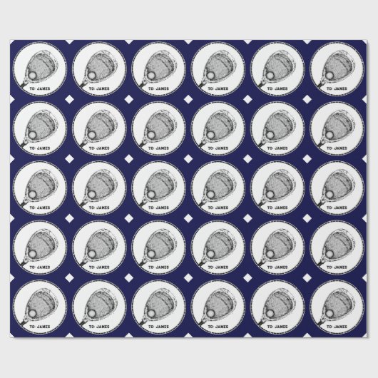 Lacrosse Goalie Gift Cadeaupapier (Vlak)