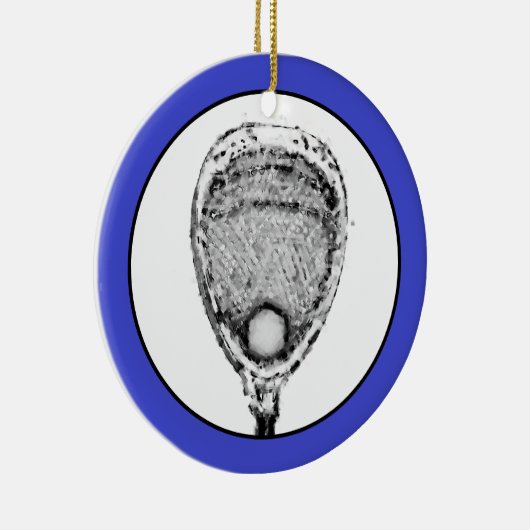 Lacrosse Goalie Gift Keramisch Ornament (Rechts)