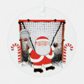 Lacrosse Goalie Holiday Gift Metalen Ornament (Voorkant)