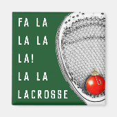 Lacrosse Goalie Holiday Gifts Magnet (Voorkant)