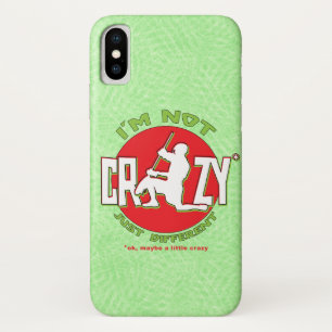 Lacrosse Goalie 'I are not Crazy' mobiele telefoon Case-Mate iPhone Case