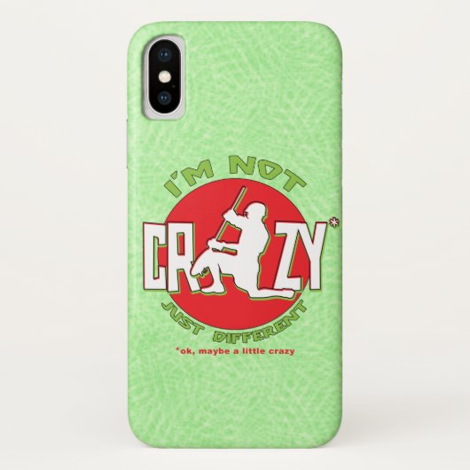 Lacrosse Goalie 'I are not Crazy' mobiele telefoon Case-Mate iPhone Case (Achterkant)