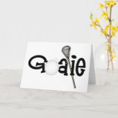 Lacrosse Goalie Kaart (Gele Bloem)