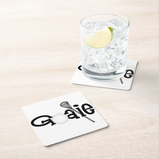 Lacrosse Goalie Kartonnen Onderzetters (Insitu)