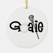 Lacrosse Goalie Keramisch Ornament (Voorkant)