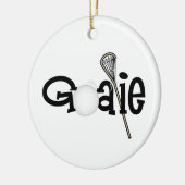 Lacrosse Goalie Keramisch Ornament (Links)