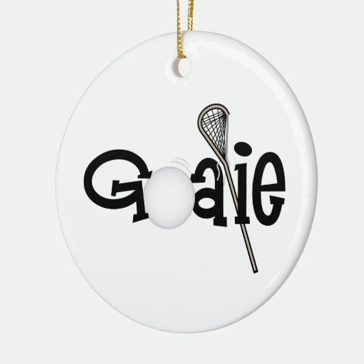 Lacrosse Goalie Keramisch Ornament (Links)