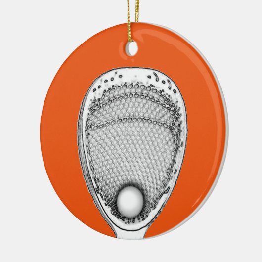 Lacrosse Goalie Keramisch Ornament (Links)