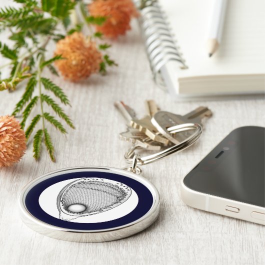 Lacrosse Goalie Keychain (Zijkant)