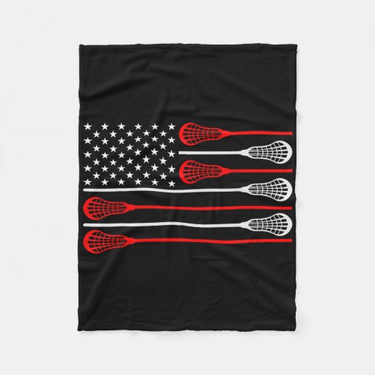 Lacrosse Goalie Lacrosse Handschoenen Stick Lax Go Fleece Deken (Voorkant)