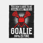 Lacrosse Goalie Lacrosse Handschoenen Stick Lax Go Fleece Deken (Voorkant)