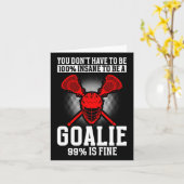 Lacrosse Goalie Lacrosse Handschoenen Stick Lax Go Kaart (Gele Bloem)