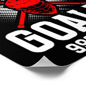 Lacrosse Goalie Lacrosse Handschoenen Stick Lax Go Poster (Hoek)