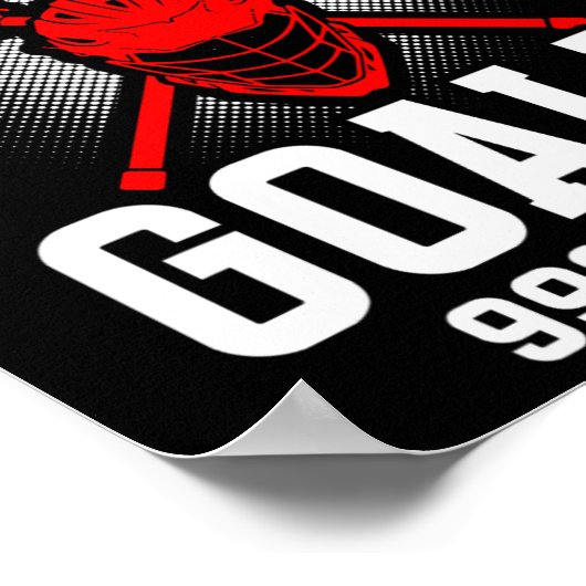 Lacrosse Goalie Lacrosse Handschoenen Stick Lax Go Poster (Hoek)