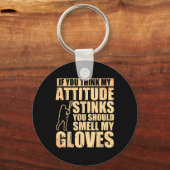 Lacrosse Goalie Lacrosse Handschoenen Stick Lax Go Sleutelhanger (Voorkant)