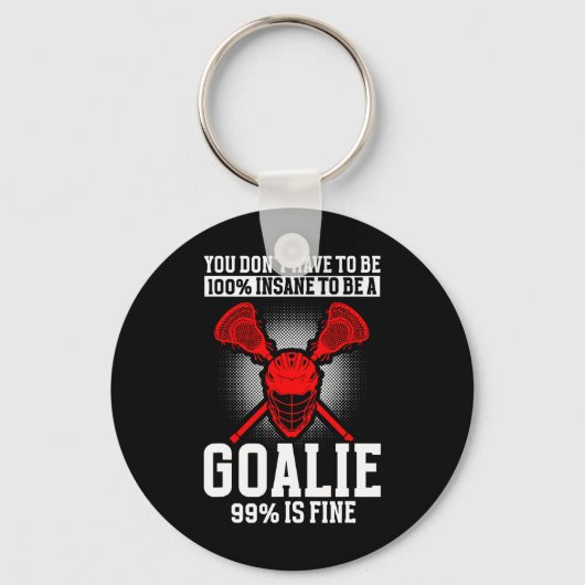 Lacrosse Goalie Lacrosse Handschoenen Stick Lax Go Sleutelhanger (Voorkant)