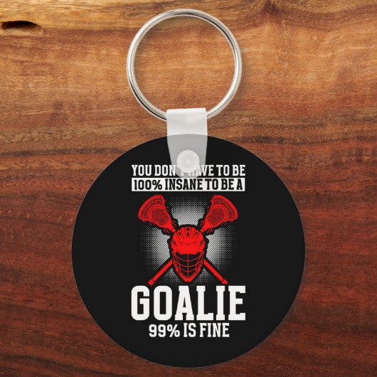 Lacrosse Goalie Lacrosse Handschoenen Stick Lax Go Sleutelhanger (Voorkant)