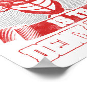 Lacrosse Goalie LAX Player Mijn doel is ontkennen Poster (Hoek)